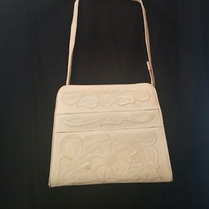 IDEAL Leather Hand Tooled Handbag